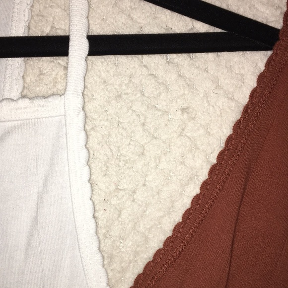 White and Orange Urban Outfitter Tank Tops - Picture 3 of 3